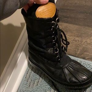 Black coach snow boots